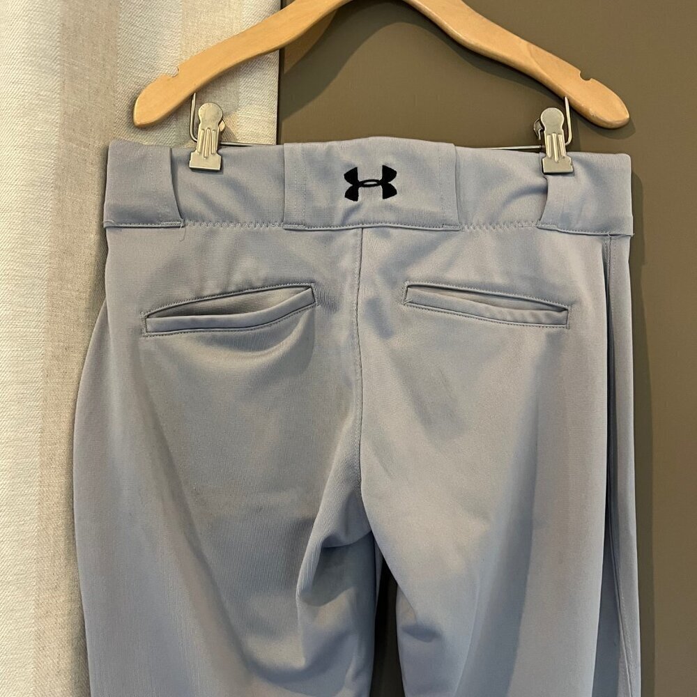 Men's Under Armour Gray Baseball Pants, Size Small - Picture 5 of 7